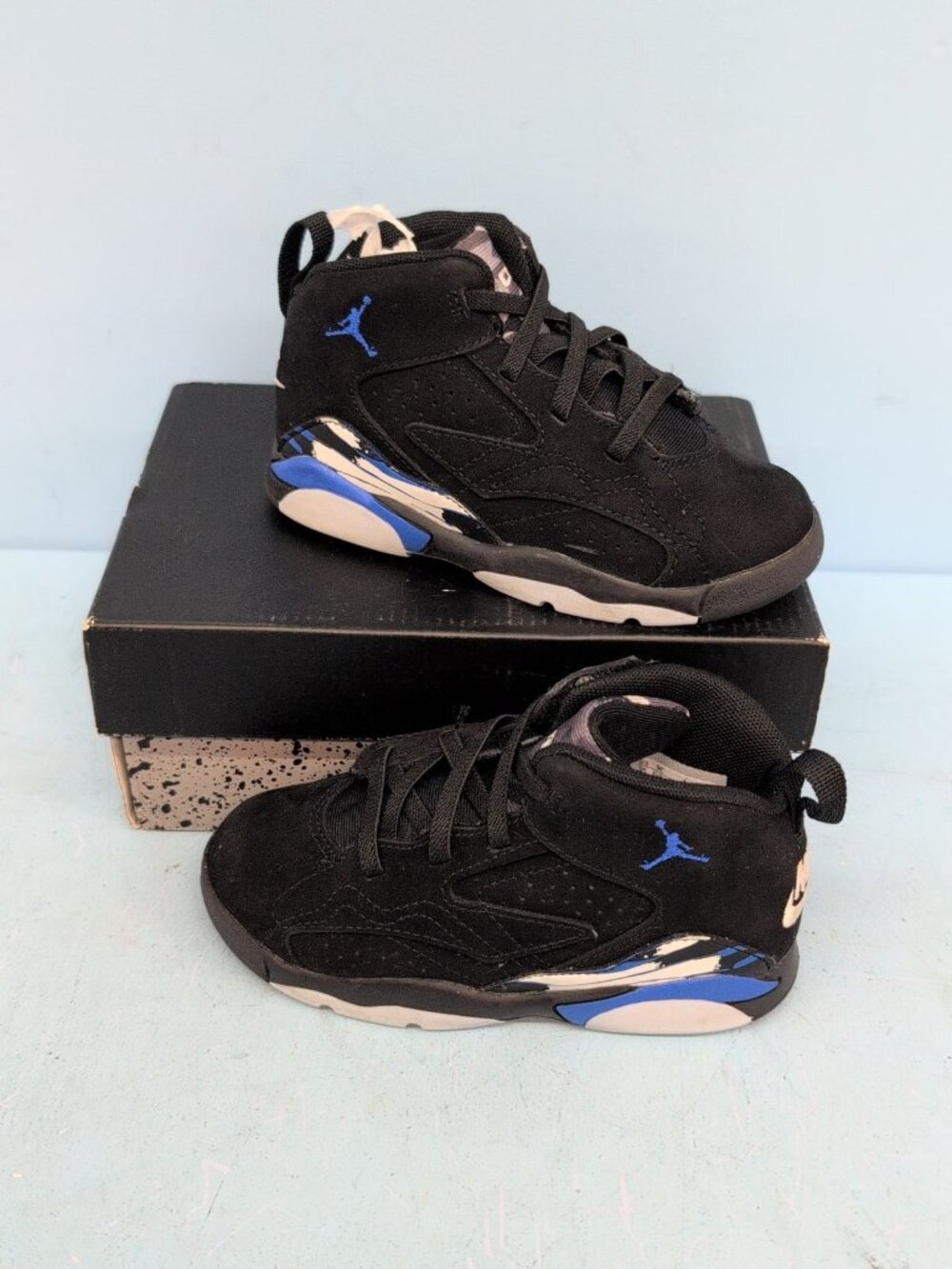 Nike Air Jordan Jumpman MVP Sneaker Toddler Shoes US 9C Black Game Royal White